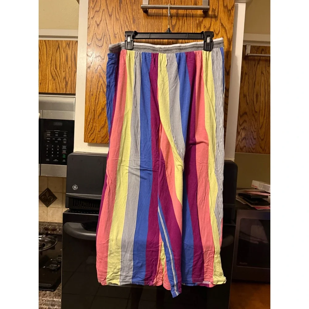 Secret‎ Treasures Pajama Pants Womens XL Multicolor Vertical Stripe Lounge Sleep